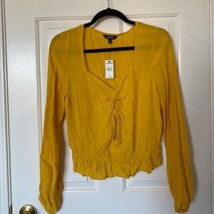 Fun in the Sun Long Sleeve Yellow Blouse